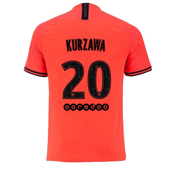 JORDAN Camiseta Paris Saint Germain NO.20 Kurzawa Segunda equipo 2019-20 Naranja